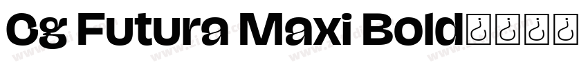 Cg Futura Maxi Bold字体转换